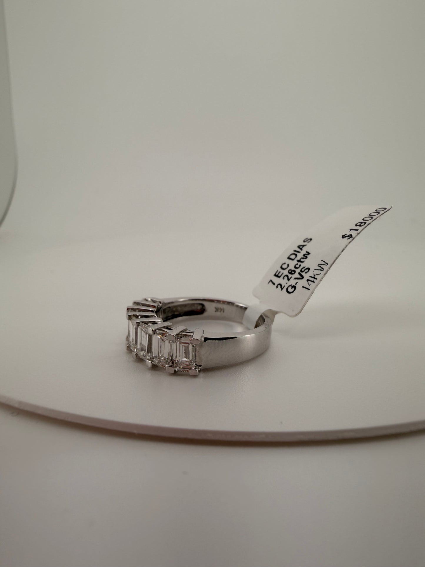 The Sovereign Emerald Cut Diamond Band