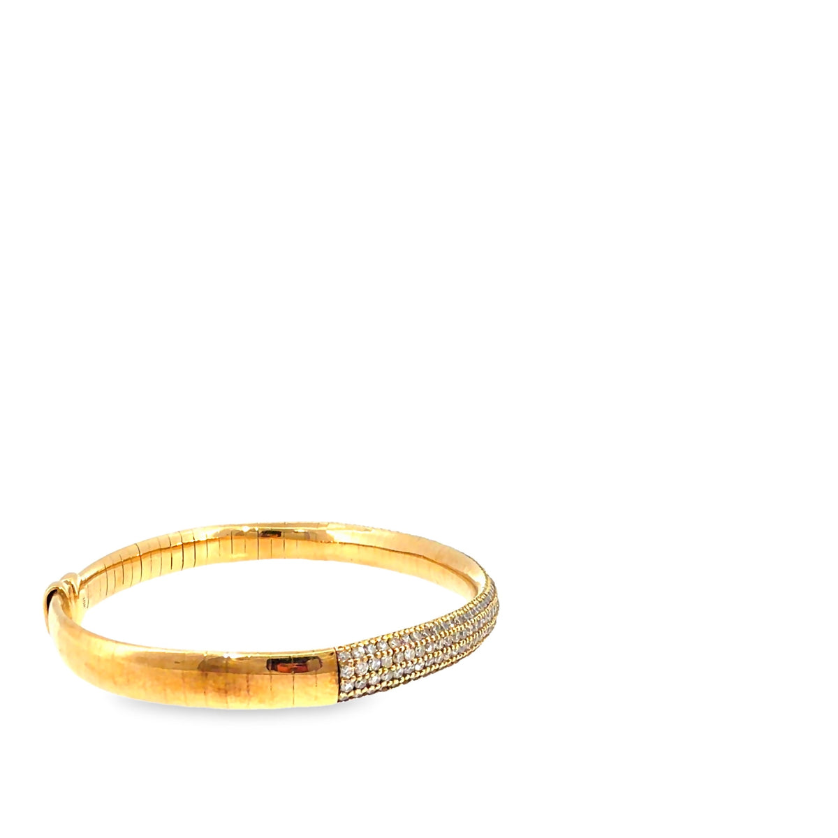 The Golden Hour Bangle, 2.75ct Diamond, 18K Yellow Gold by Benji Designs, view 5