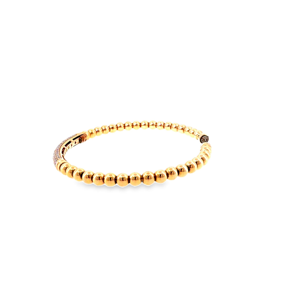 The Rose Whisper Bangle, 0.90ct Diamond, 18K Rose Gold by Benji Designs, view 3