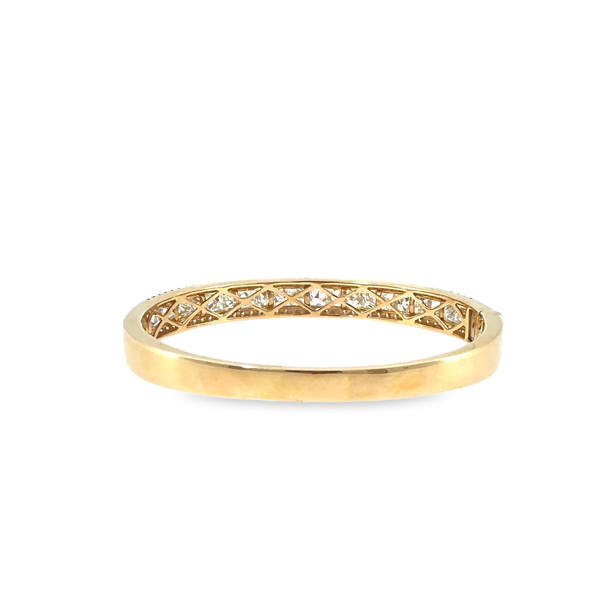 The Golden Empress Bangle, 10.02ct Diamond, 14K Yellow Gold by Benji Designs, view 4