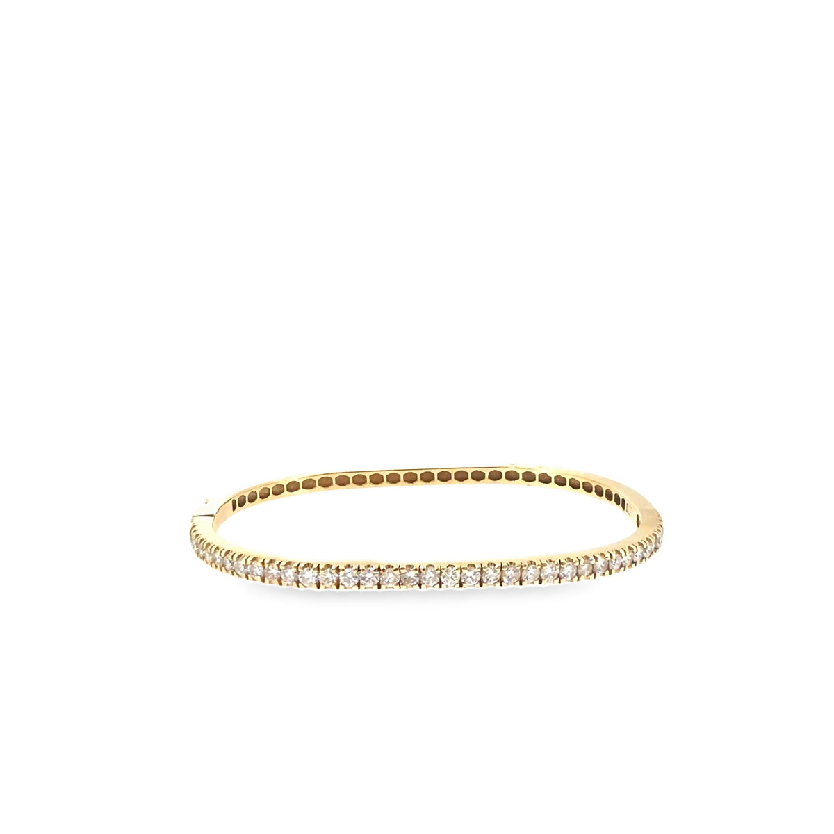 The Golden Promenade Bangle, 2.00ct Diamond, 14K Yellow Gold by Benji Designs, view 1