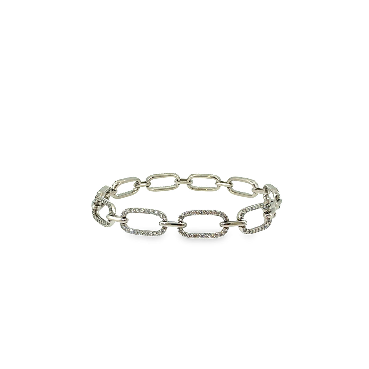 The Platinum Promenade Bracelet, 2.75 ct Diamond, Platinum by Benji Designs, view 1
