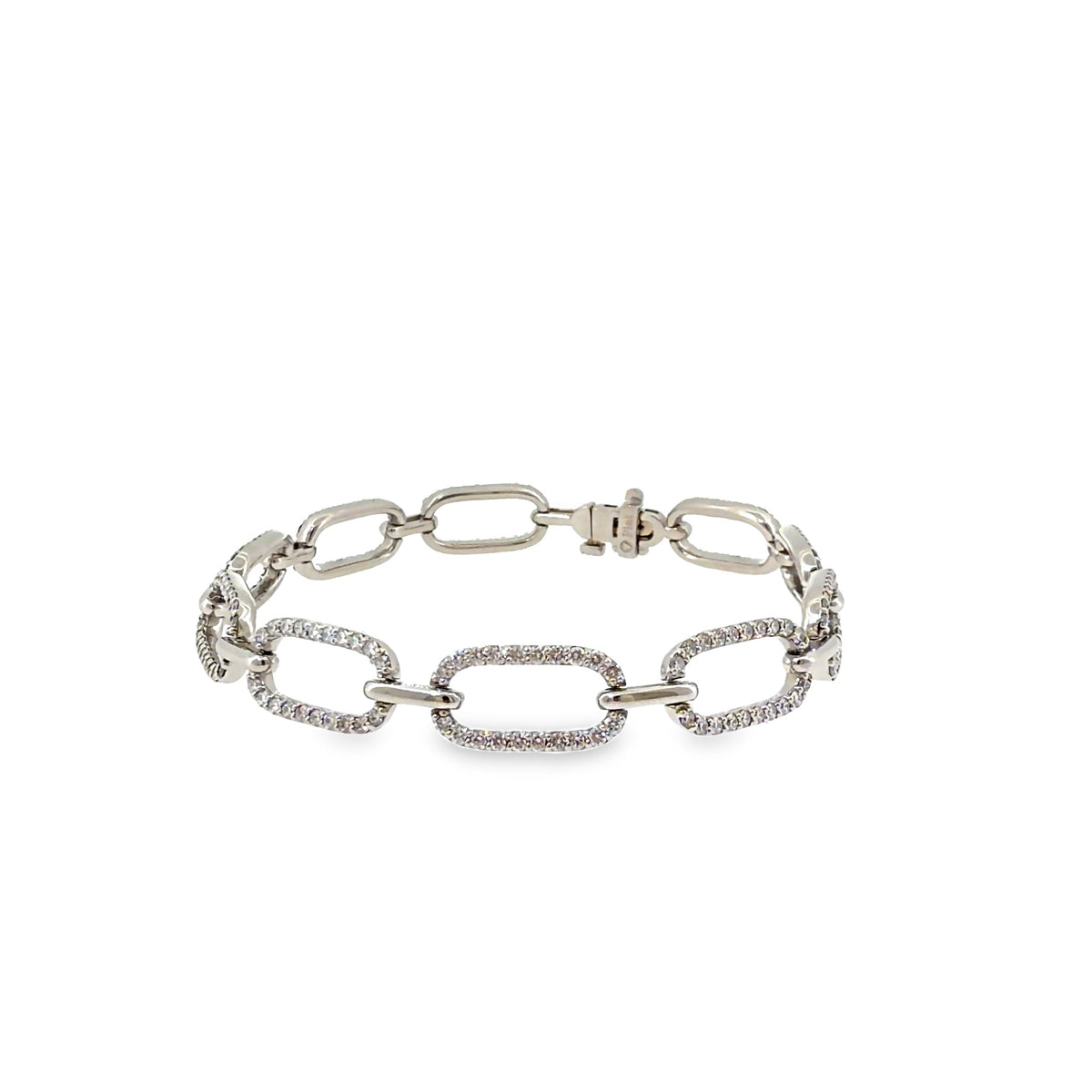 The Platinum Promenade Bracelet, 2.75 ct Diamond, Platinum by Benji Designs, view 5