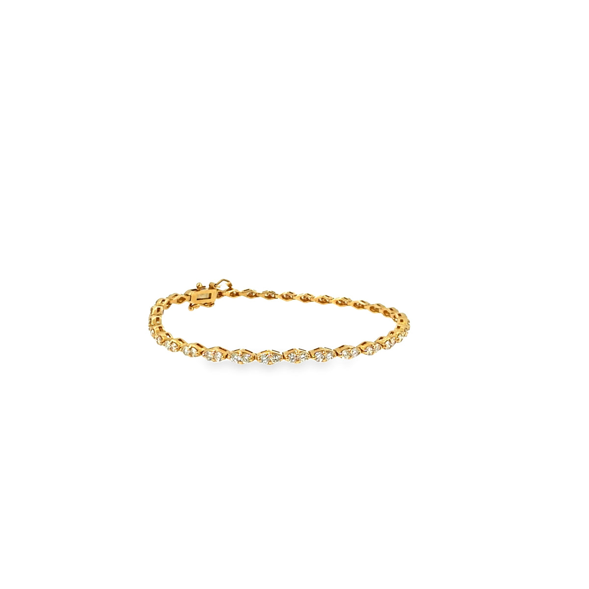 The Golden Vine Bracelet, 2.00ct Diamond, 14K Yellow Gold by Benji Designs, view 6