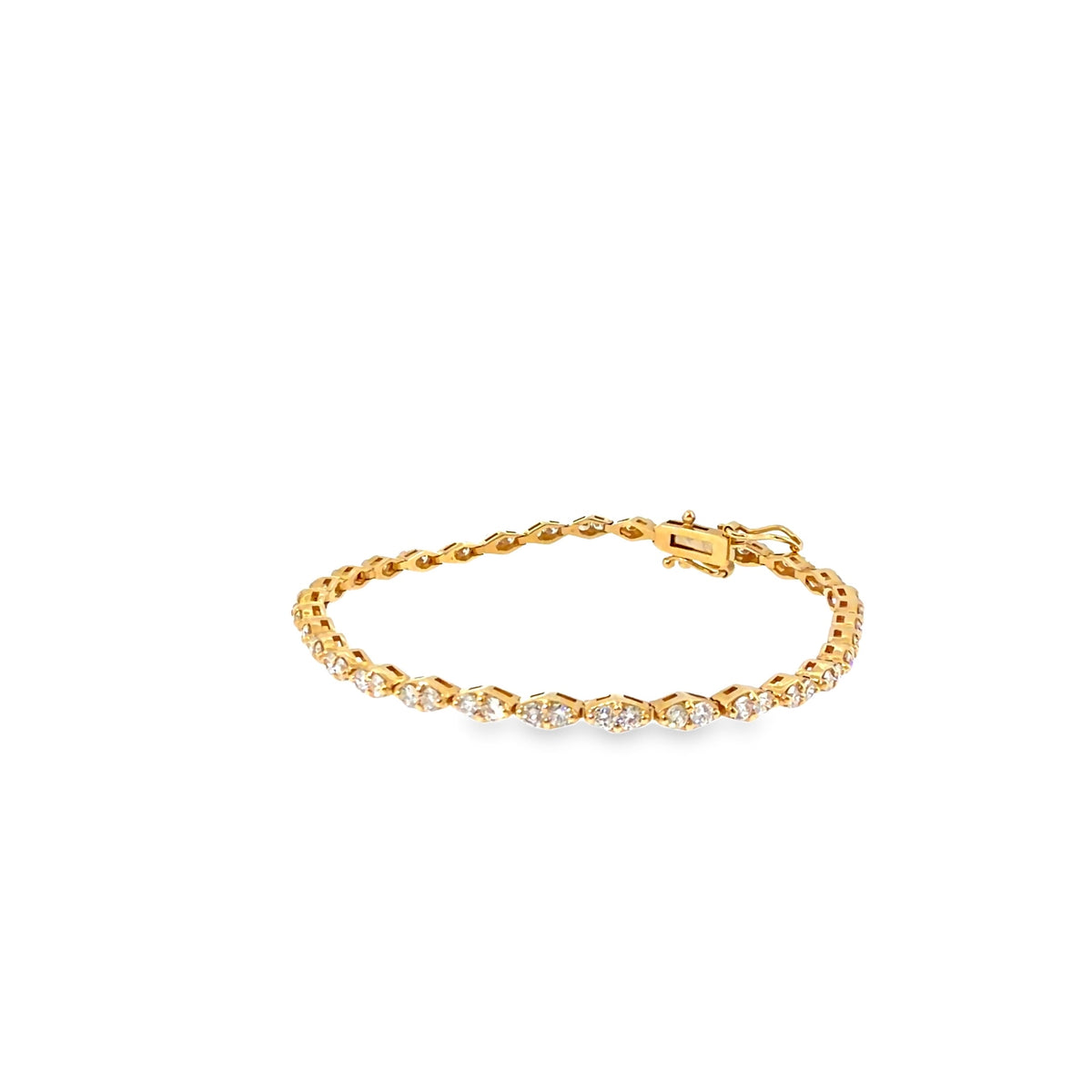 The Golden Vine Bracelet, 2.00ct Diamond, 14K Yellow Gold by Benji Designs, view 8