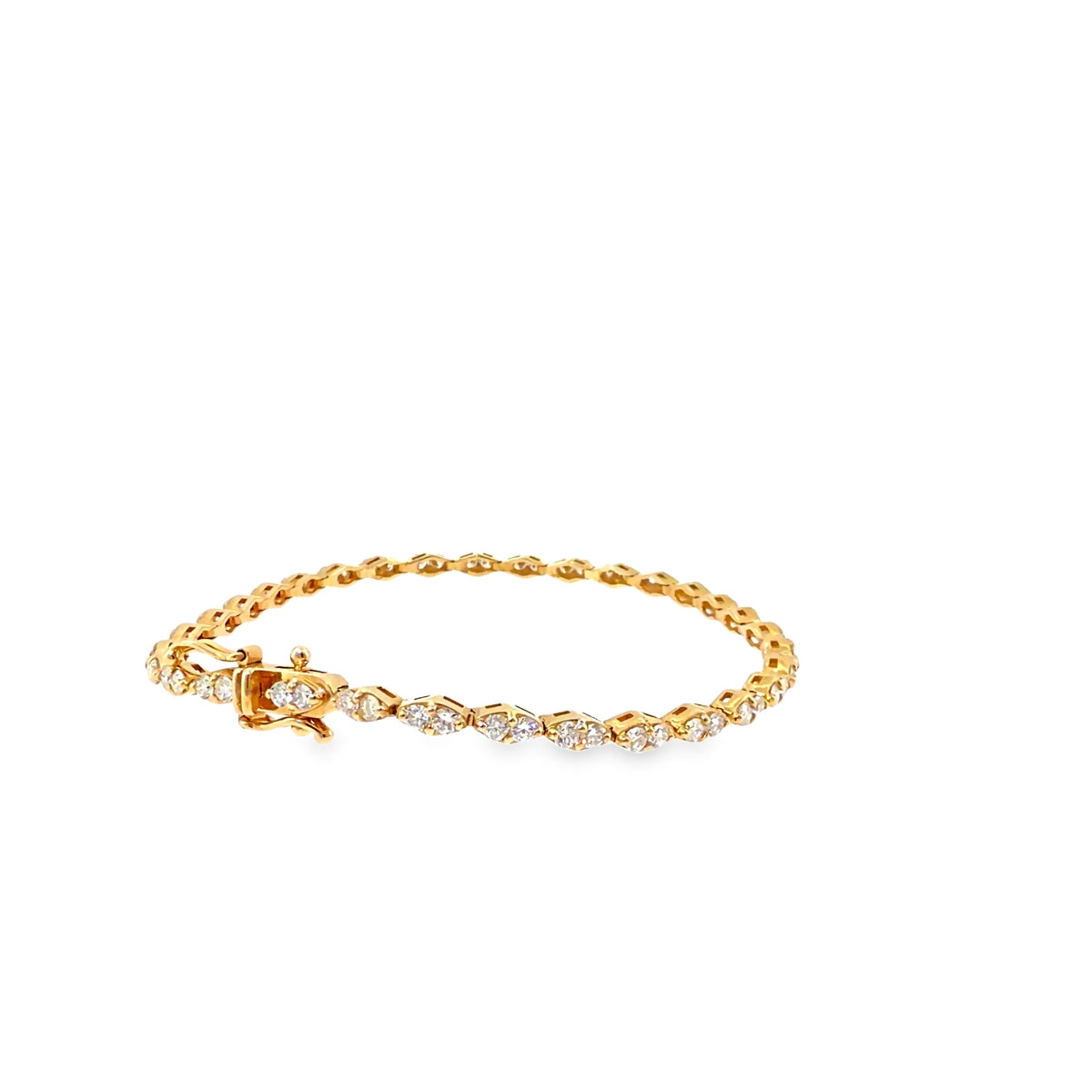 The Golden Vine Bracelet, 2.00ct Diamond, 14K Yellow Gold by Benji Designs, view 10