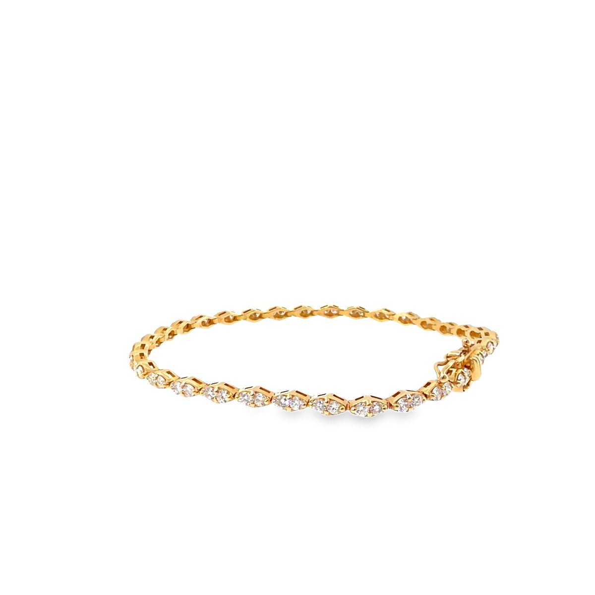The Golden Vine Bracelet, 2.00ct Diamond, 14K Yellow Gold by Benji Designs, view 9