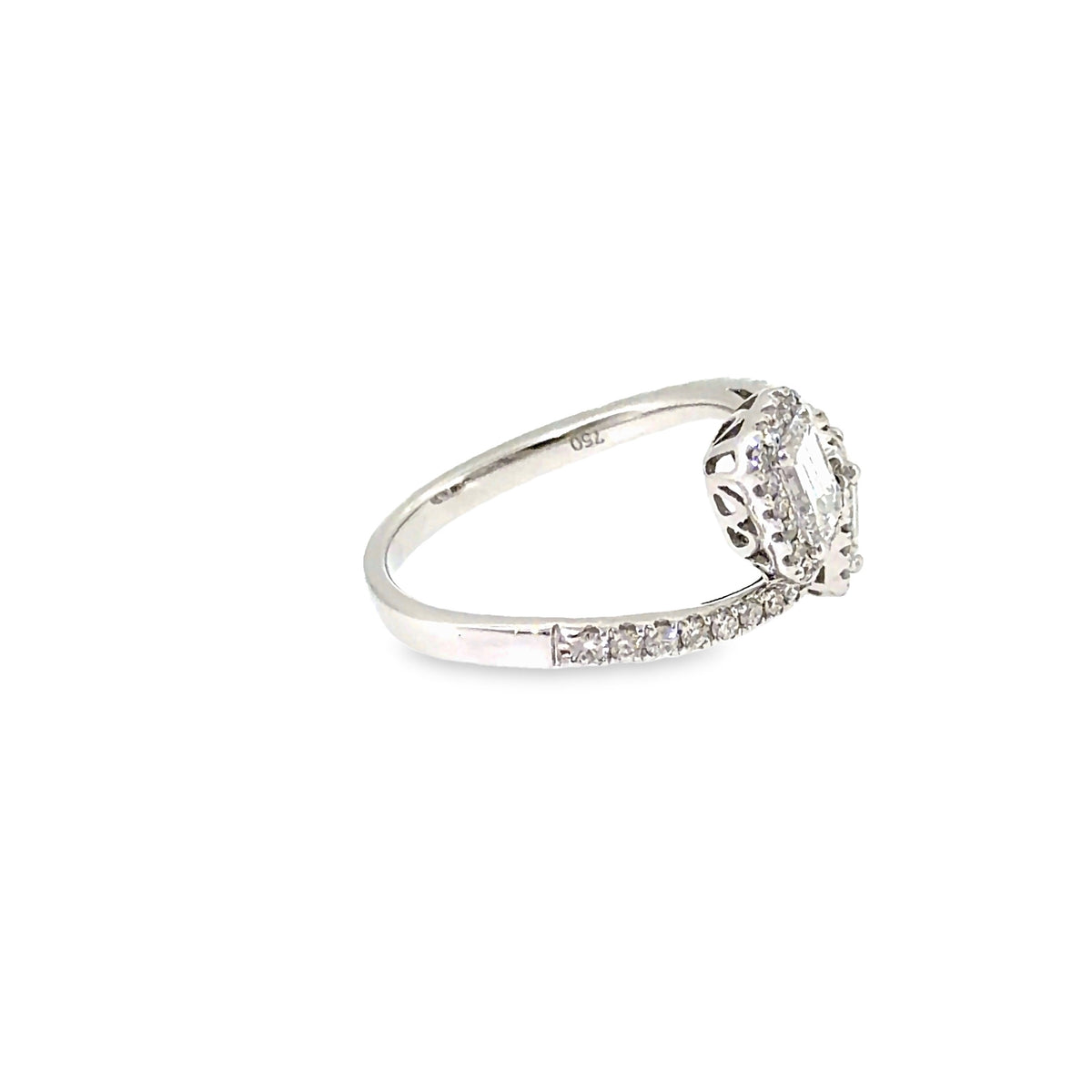 The Glass House Ring, 1.45ct Diamond, 18K White Gold by Benji Designs, view 5
