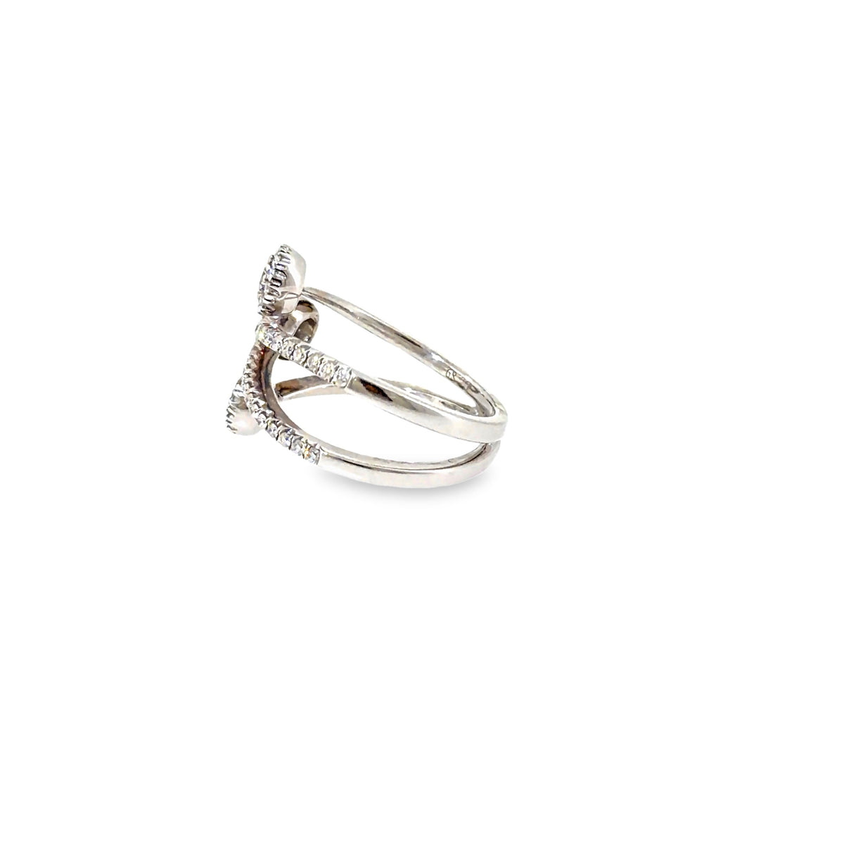 The Starburst Spray Ring, 1.00ct Diamond, 18K White Gold by Benji Designs, view 3