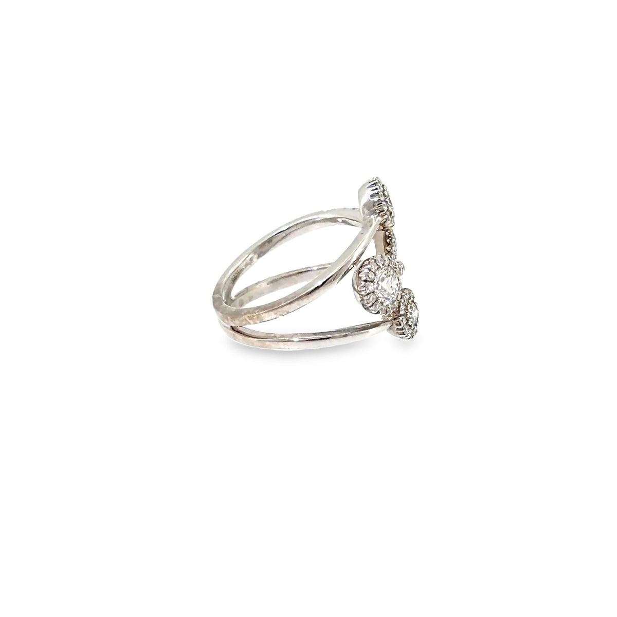 The Starburst Spray Ring, 1.00ct Diamond, 18K White Gold by Benji Designs, view 5