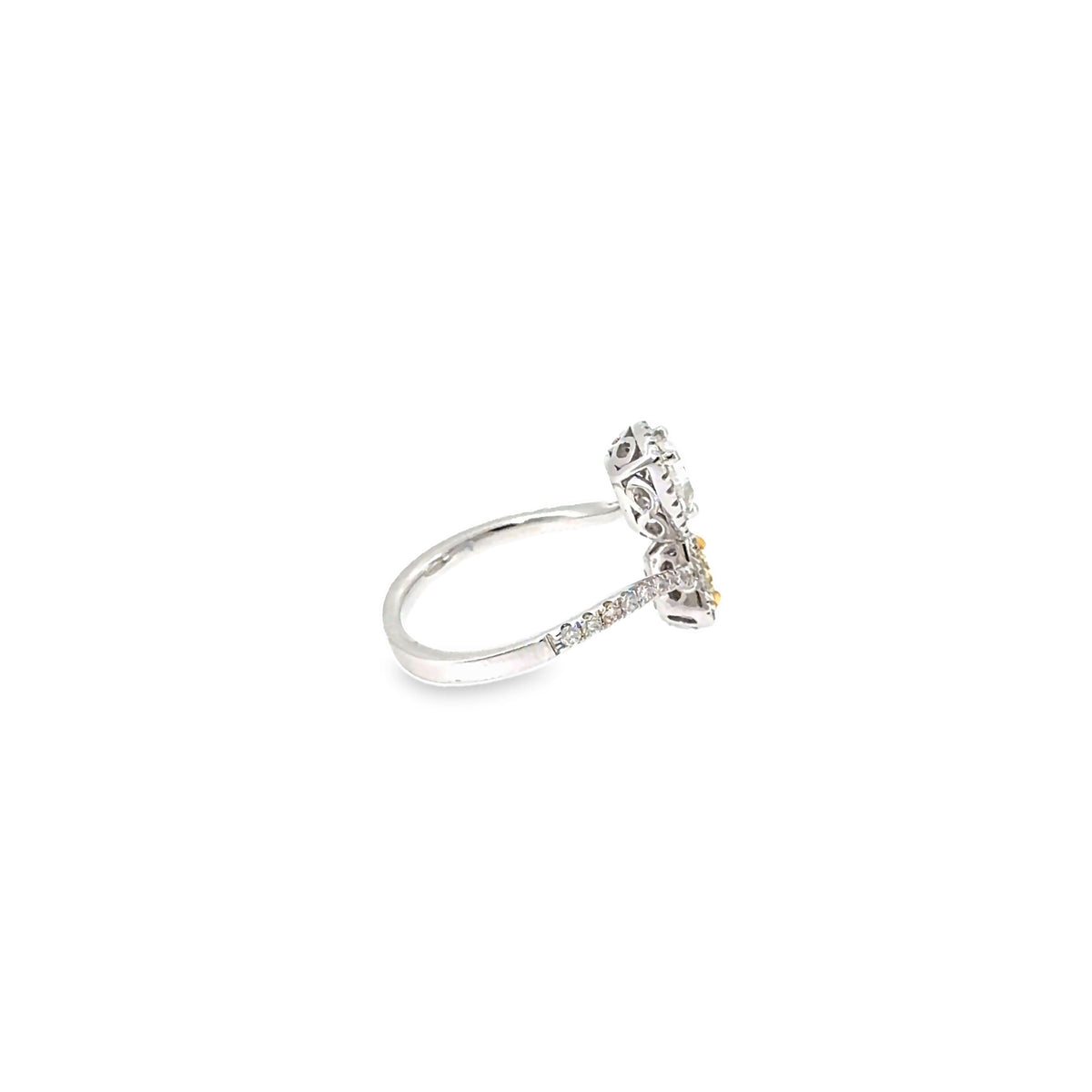 The Sun & Prism Ring, 1.50ct Yellow Diamond, 18K White Gold by Benji Designs, view 5