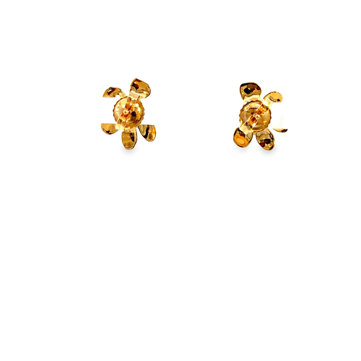 The Golden Daisy Studs, 0.50ct Diamond, 14K Yellow Gold by Benji Designs, view 4