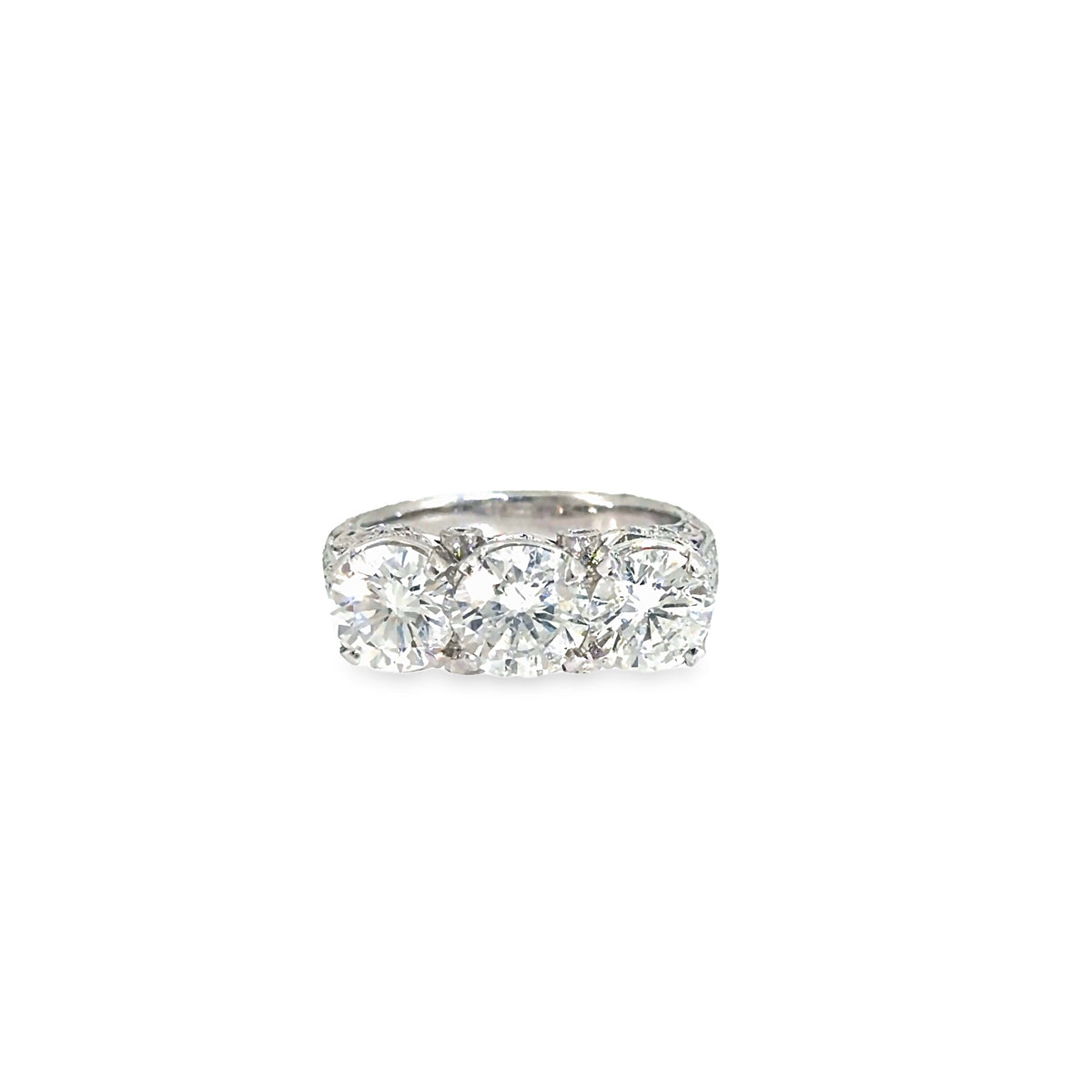 The Grand Trilogy Ring, 3.76ct Diamond, Platinum by Benji Designs, view 1