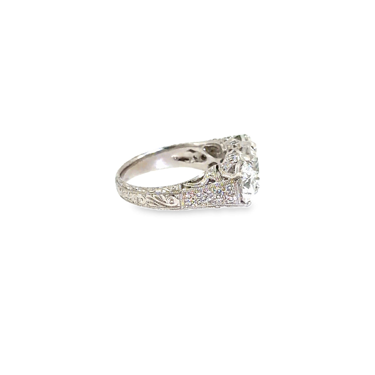 The Grand Trilogy Ring, 3.76ct Diamond, Platinum by Benji Designs, view 8