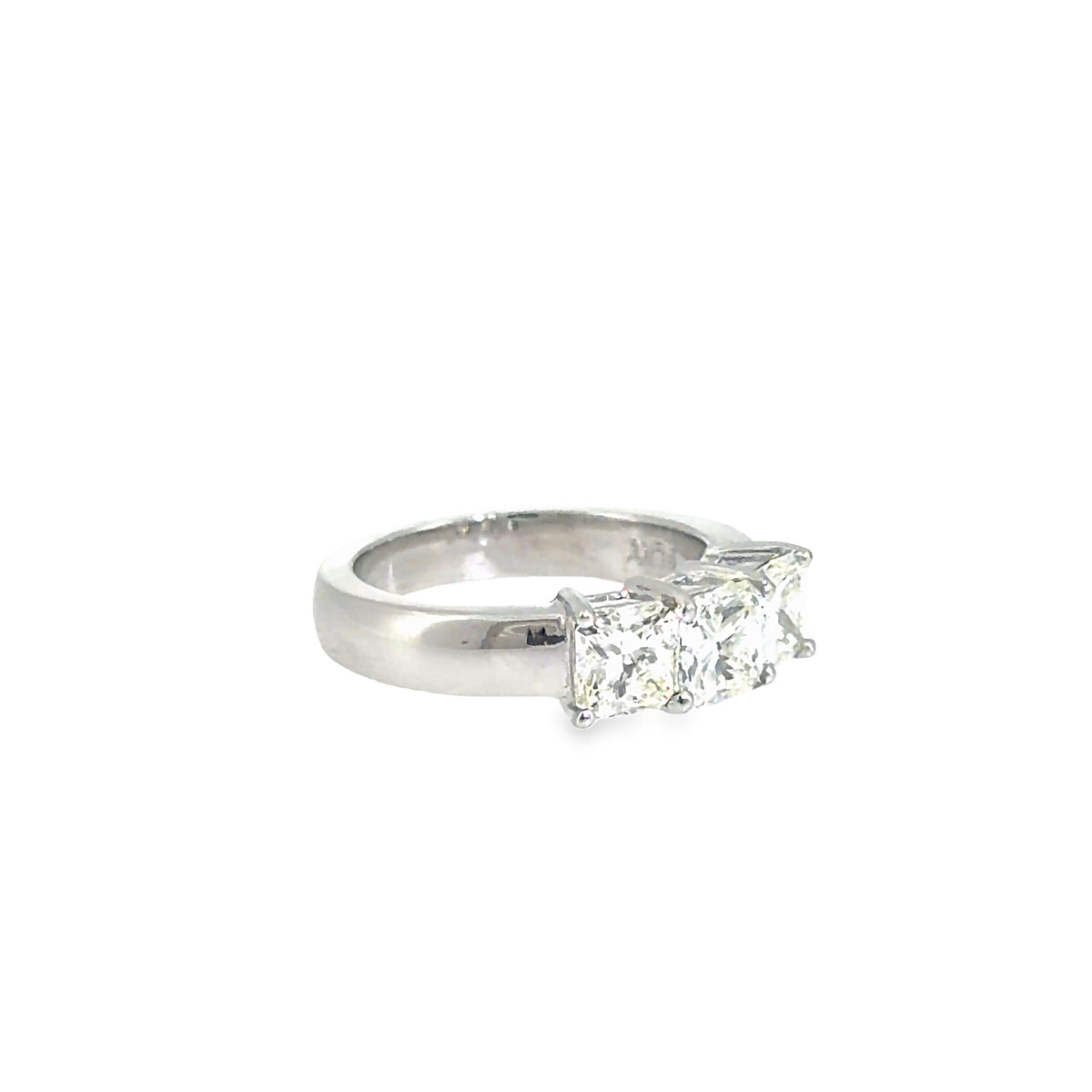 The Princess Trio Ring, 2.42ct Diamond, Platinum by Benji Designs, view 2