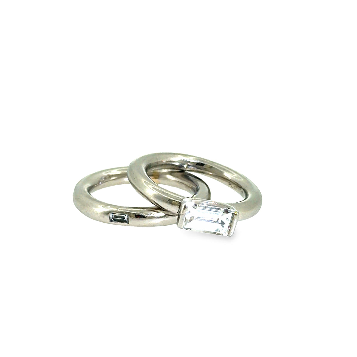 The Horizon Bridal Set, 1.40ct Diamond, Platinum by Benji Designs, view 1