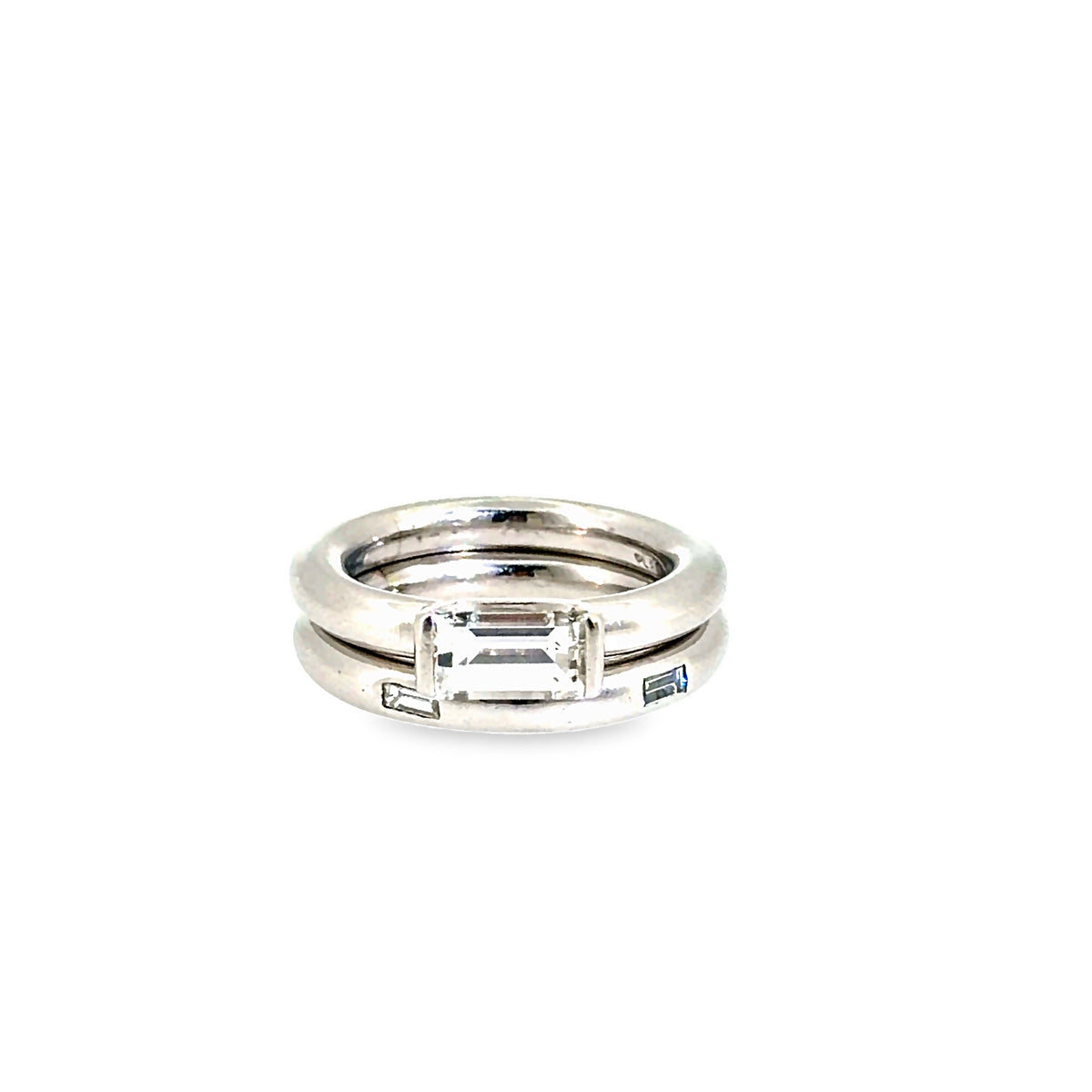 The Horizon Bridal Set, 1.40ct Diamond, Platinum by Benji Designs, view 2
