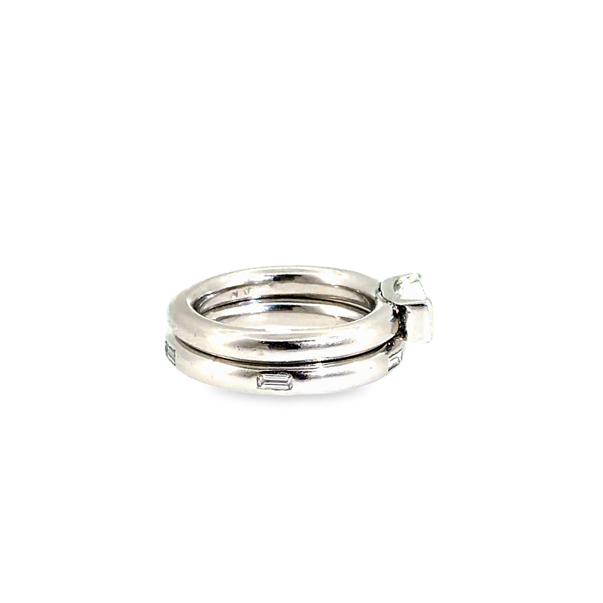 The Horizon Bridal Set, 1.40ct Diamond, Platinum by Benji Designs, view 5