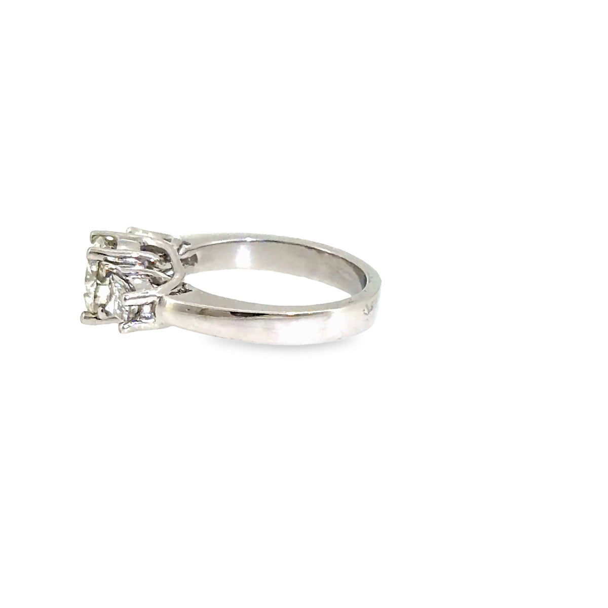 The Heirloom Baguette Ring, 2.07ct Diamond, Platinum by Benji Designs, view 3