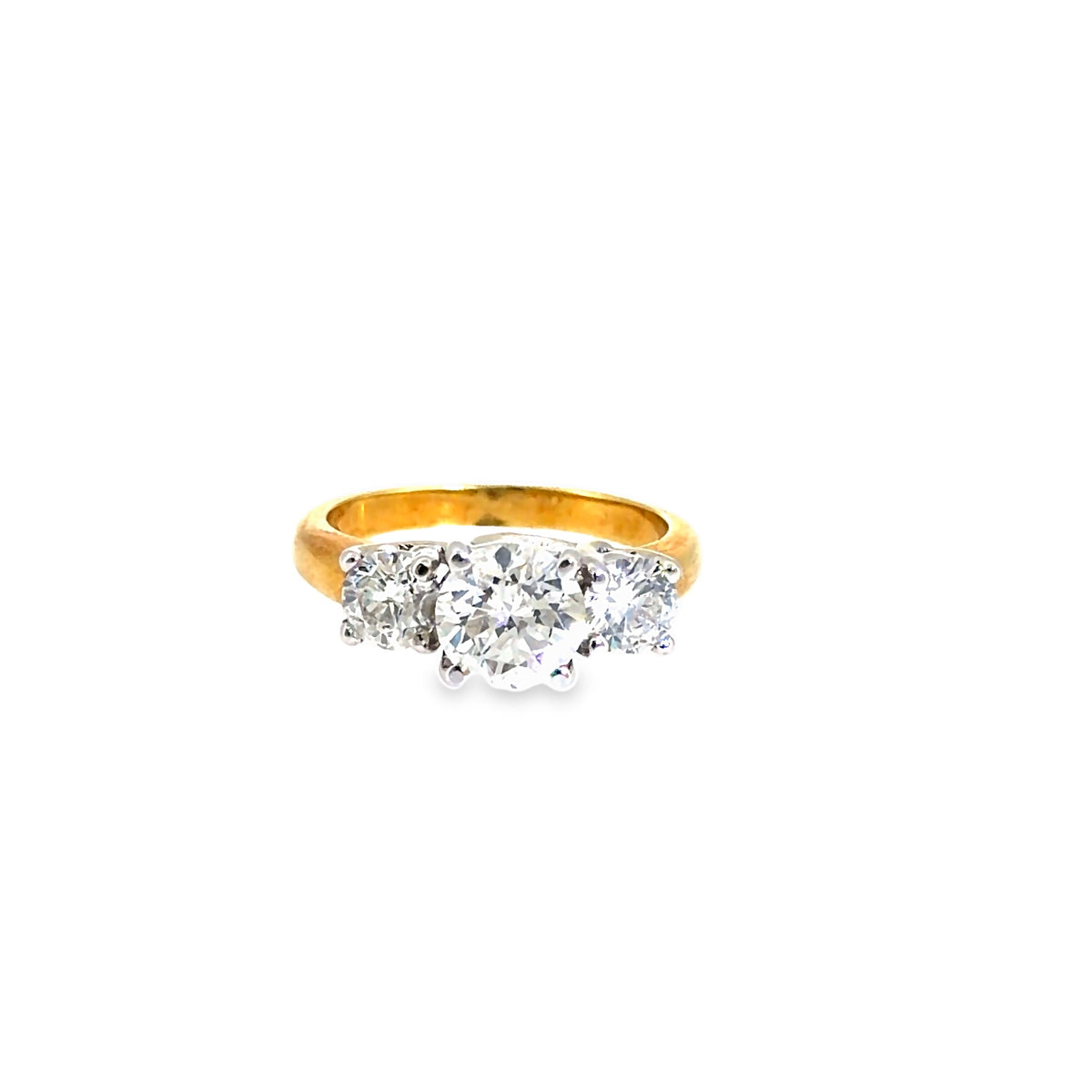 The Golden Promise Ring, 2.35ct Diamond, 14K Yellow Gold by Benji Designs, view 1
