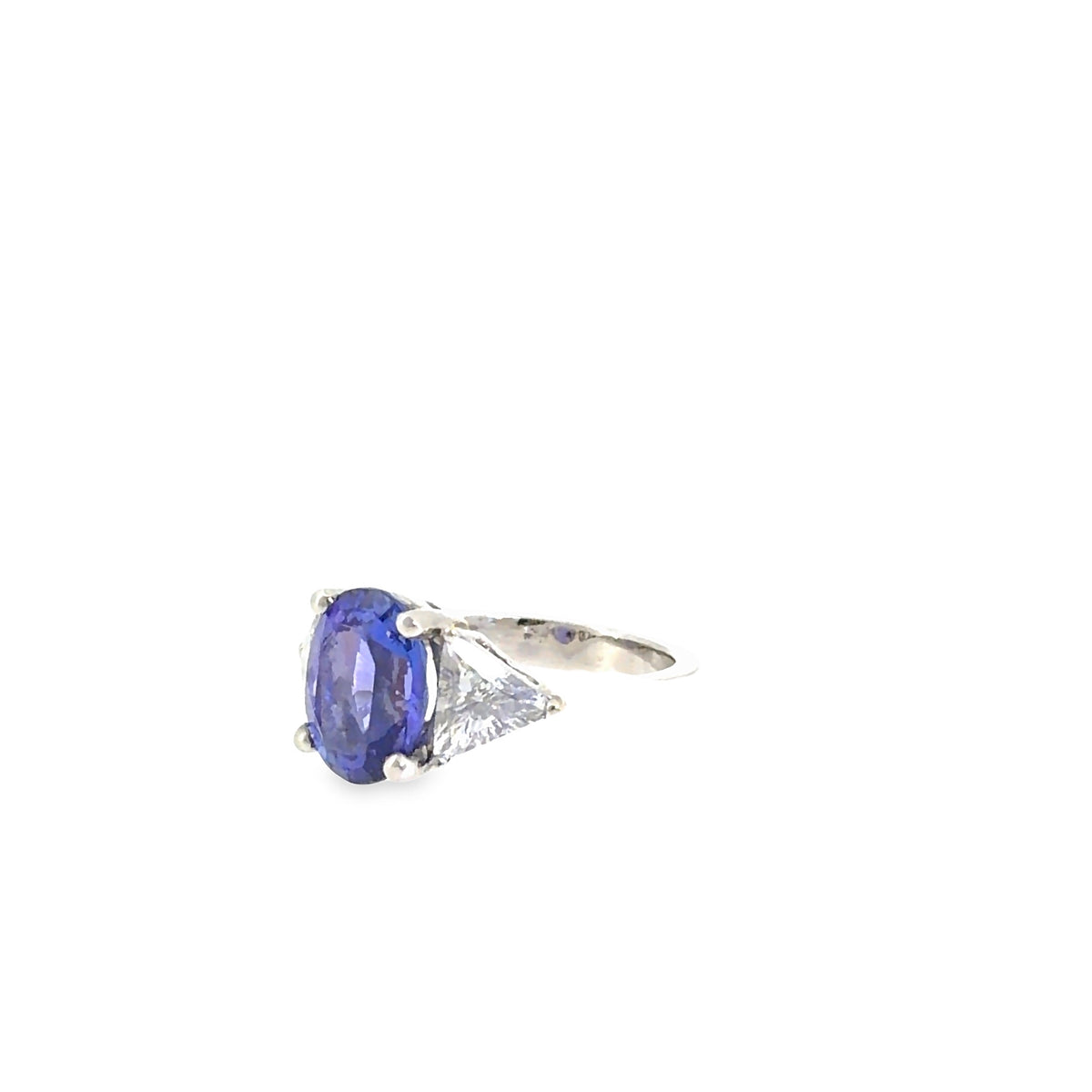 The Cap Ferrat Ring, 5.75 ct Tanzanite & Diamond, Platinum by Benji Designs, view 6