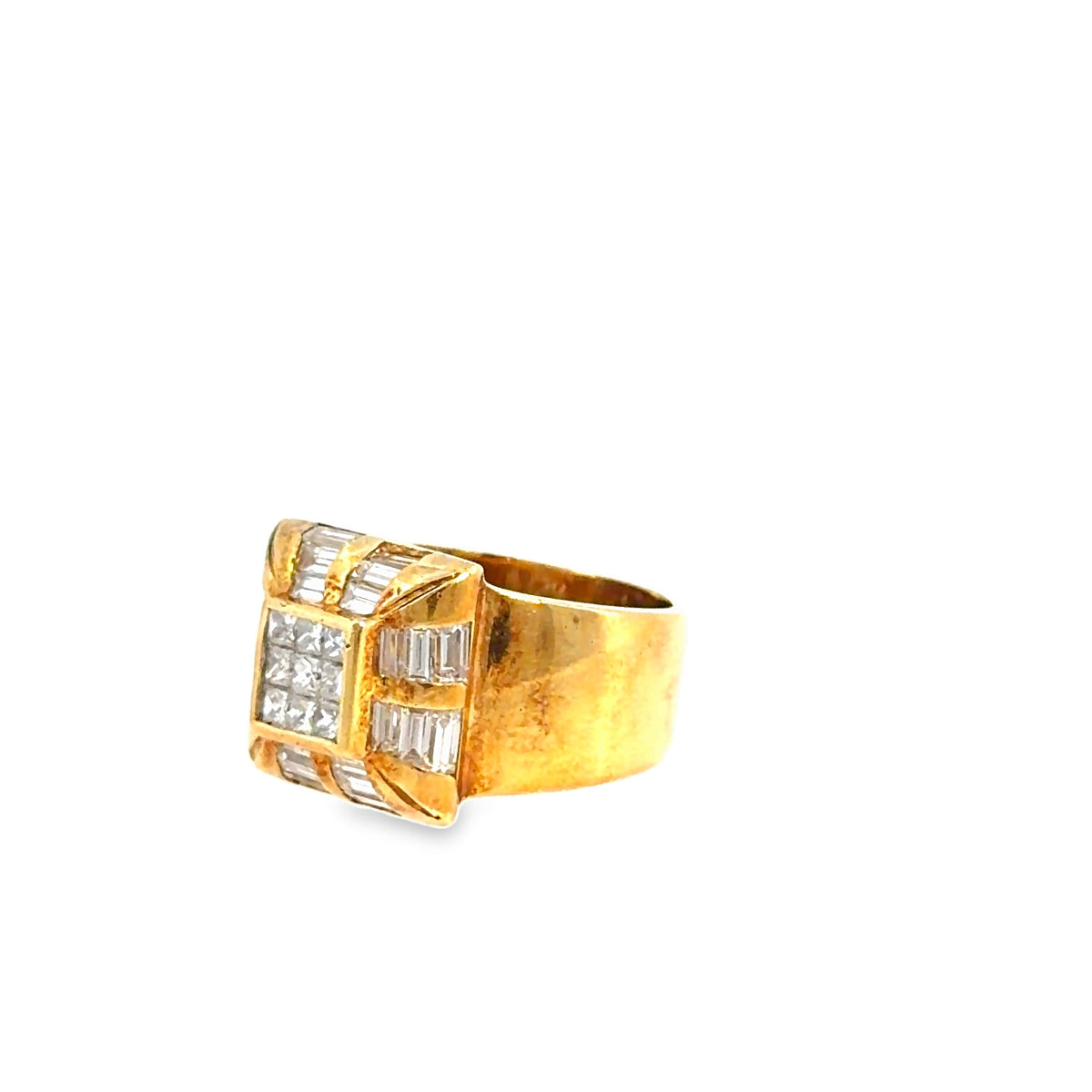 The Glow Up Ring, 2.00 ct Diamond, 18K Yellow Gold by Benji Designs, view 3