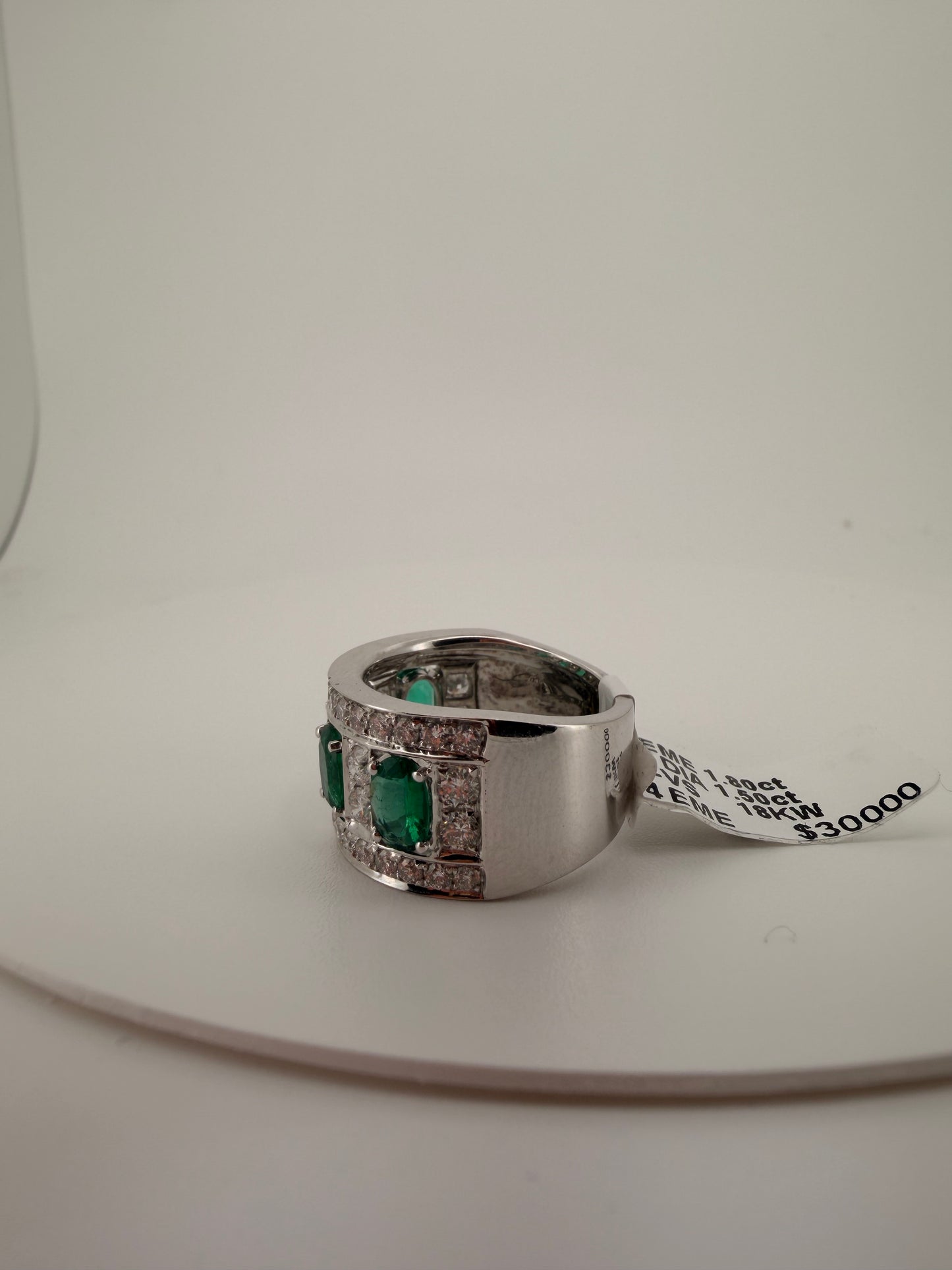 Emerald & Diamond Heirloom Band