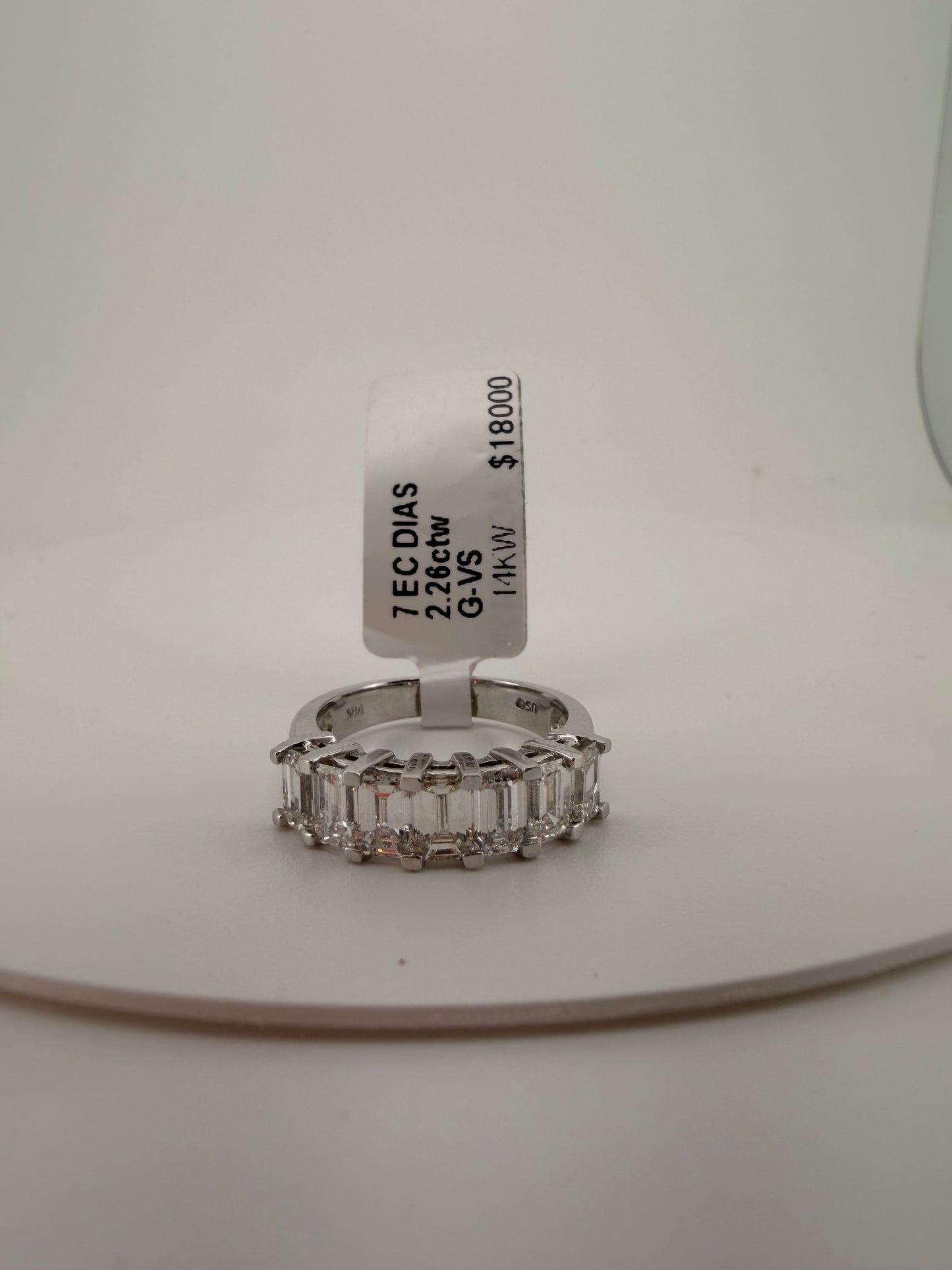 The Sovereign Emerald Cut Diamond Band