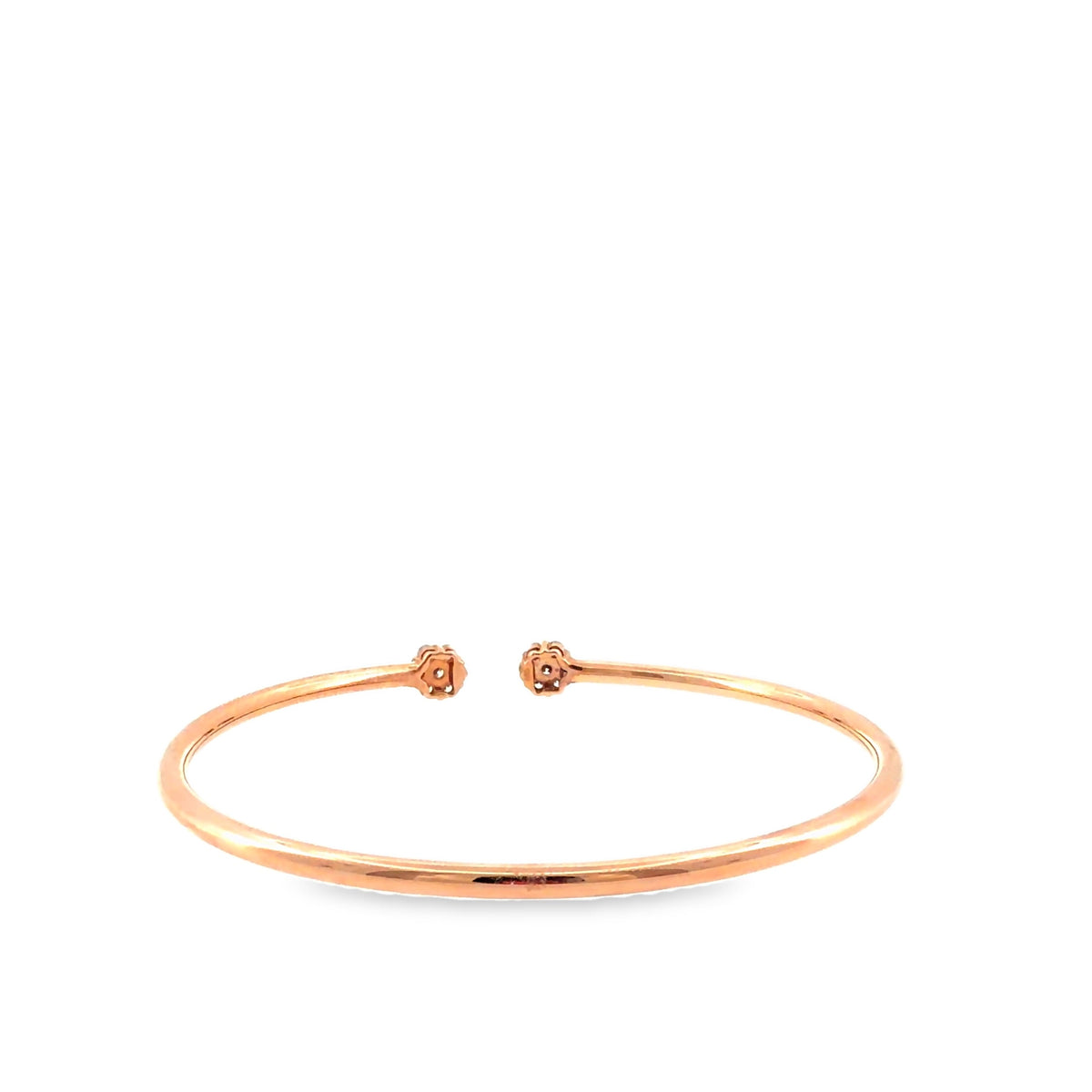 The Blush Line Bangle, 0.50ct Diamond, 14K Rose Gold by Benji Designs, view 4