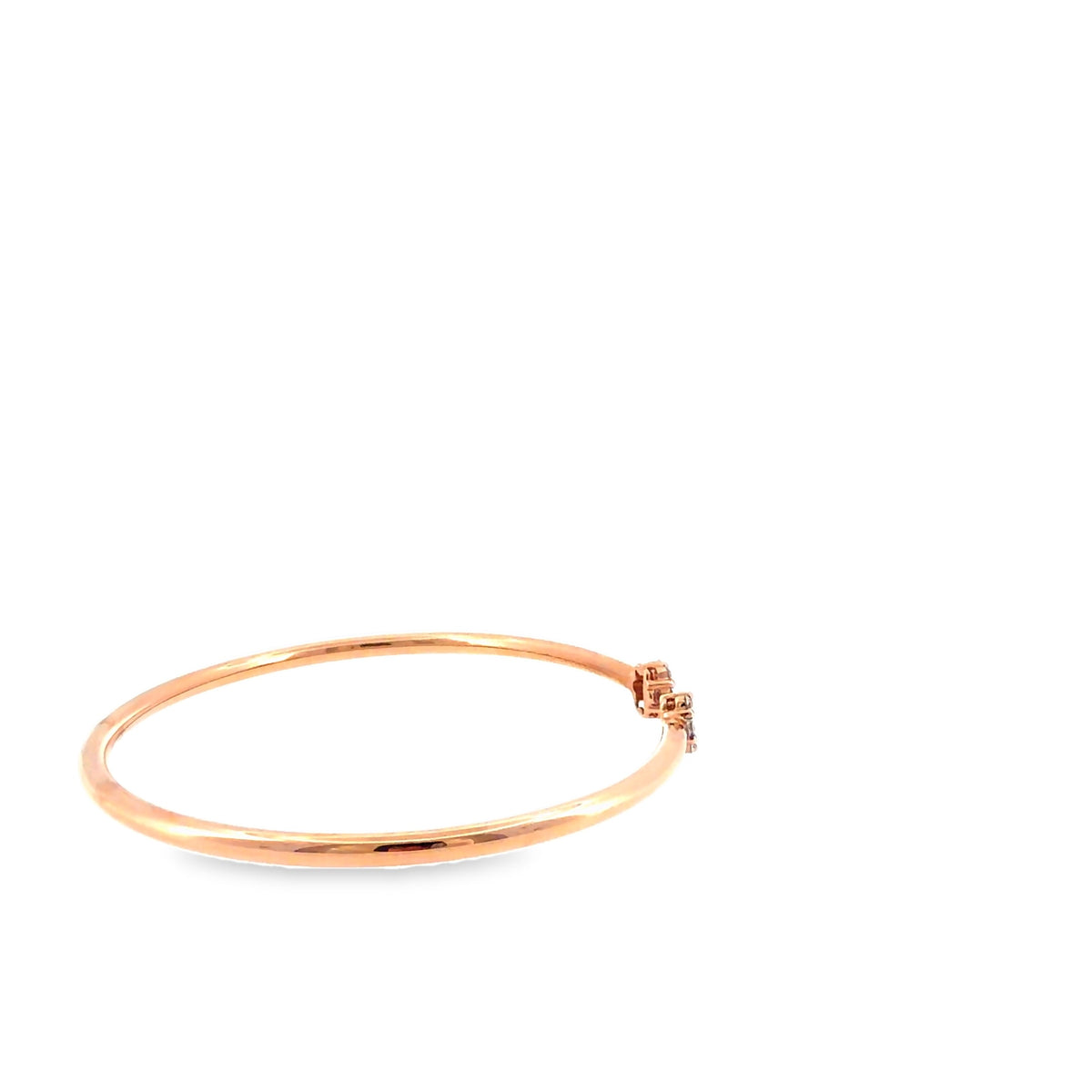 The Blush Line Bangle, 0.50ct Diamond, 14K Rose Gold by Benji Designs, view 5