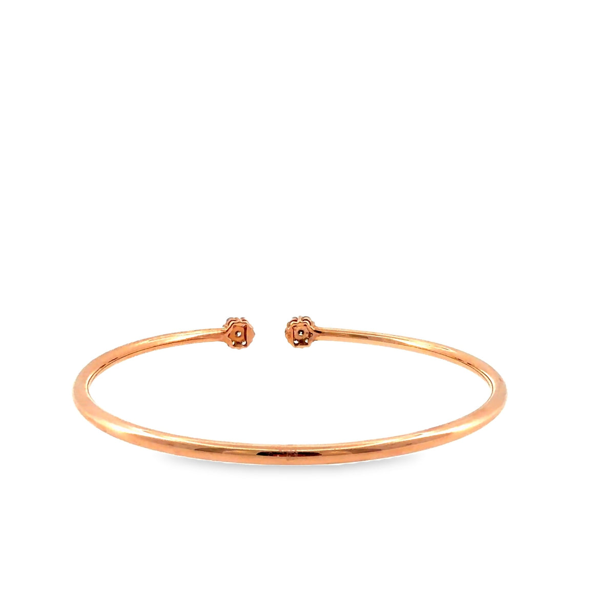 The Blush Line Bangle, 0.50ct Diamond, 14K Rose Gold by Benji Designs, view 8