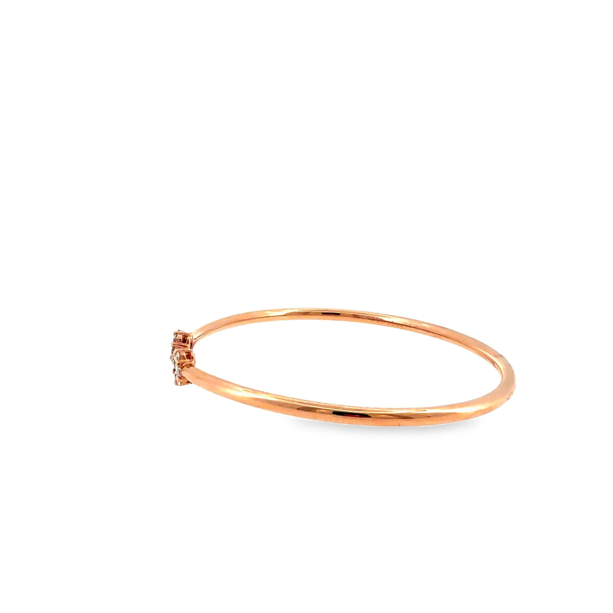 The Blush Line Bangle, 0.50ct Diamond, 14K Rose Gold by Benji Designs, view 7