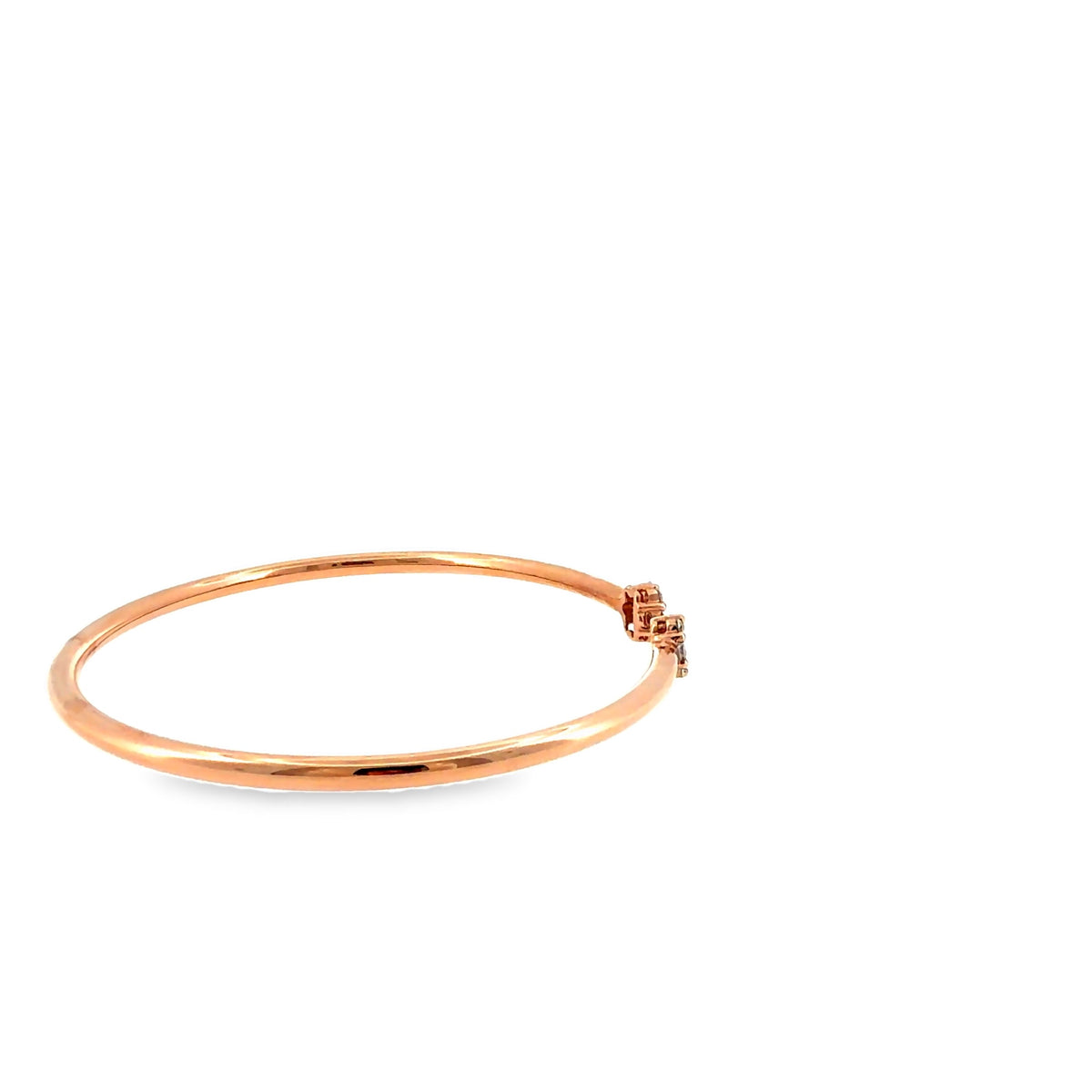 The Blush Line Bangle, 0.50ct Diamond, 14K Rose Gold by Benji Designs, view 9