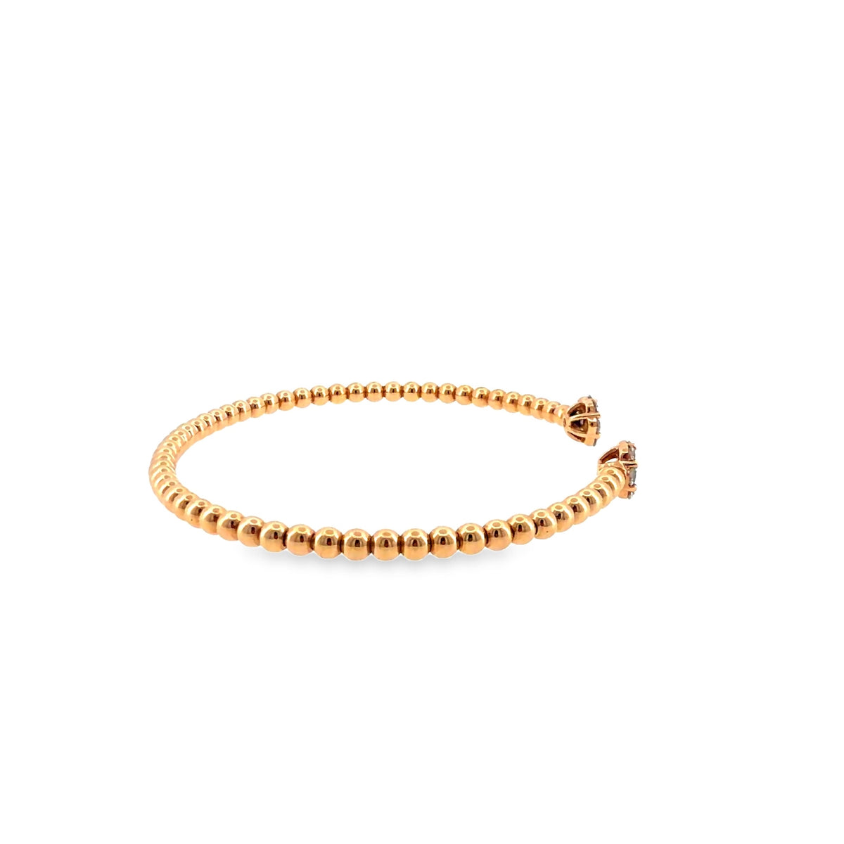 The Rose Blossom Bangle, 0.75ct Diamond, 18K Rose Gold by Benji Designs, view 4