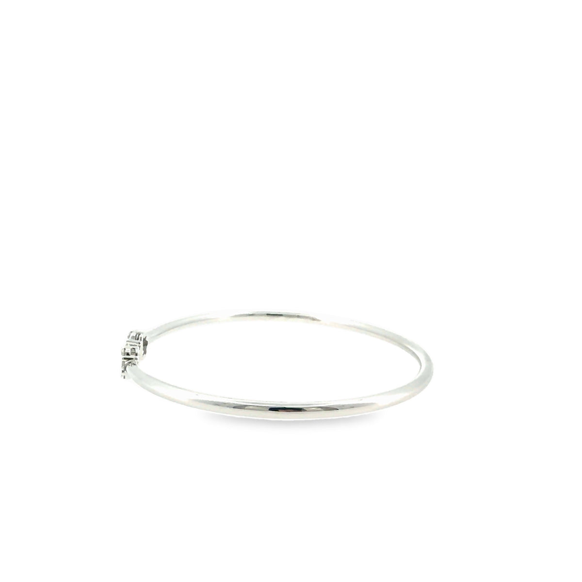The Frost Line Bangle, 0.50ct Diamond, 14K White Gold by Benji Designs, view 6