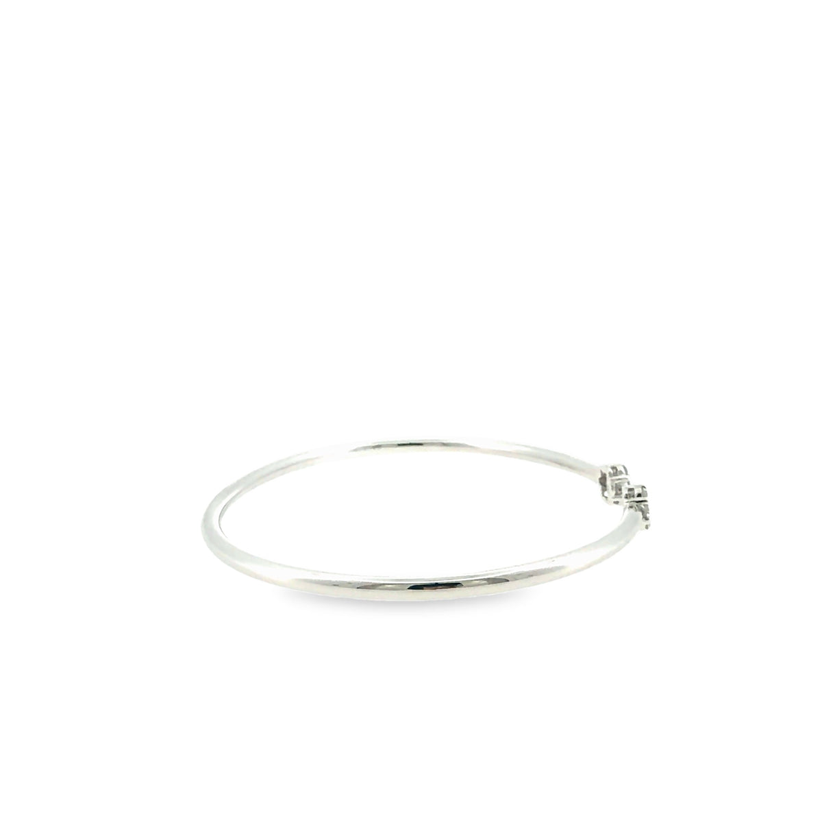 The Frost Line Bangle, 0.50ct Diamond, 14K White Gold by Benji Designs, view 8