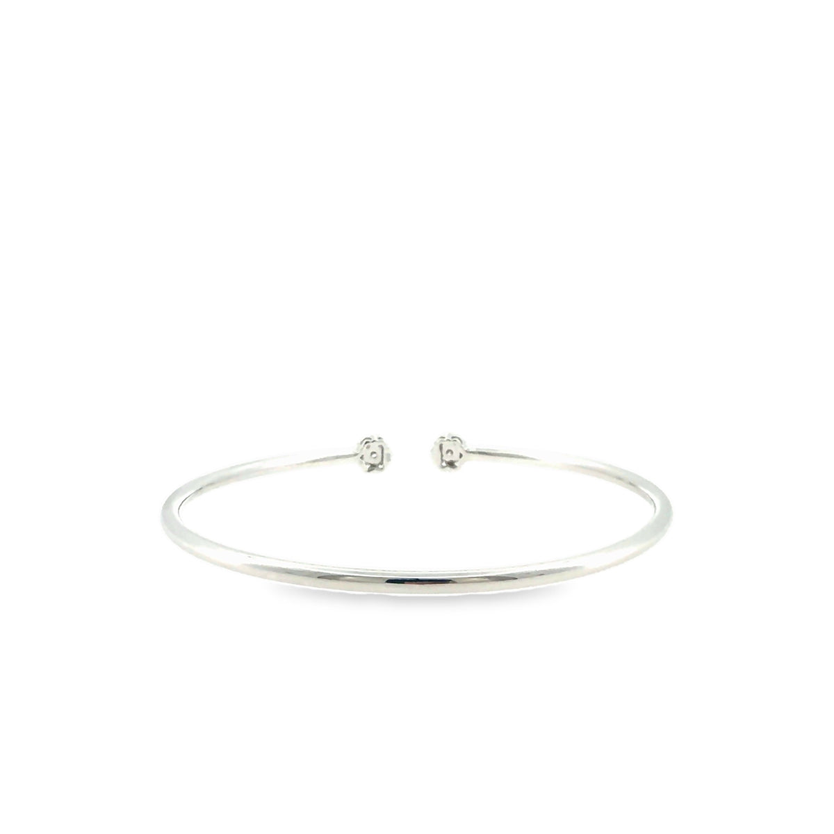 The Frost Line Bangle, 0.50ct Diamond, 14K White Gold by Benji Designs, view 7