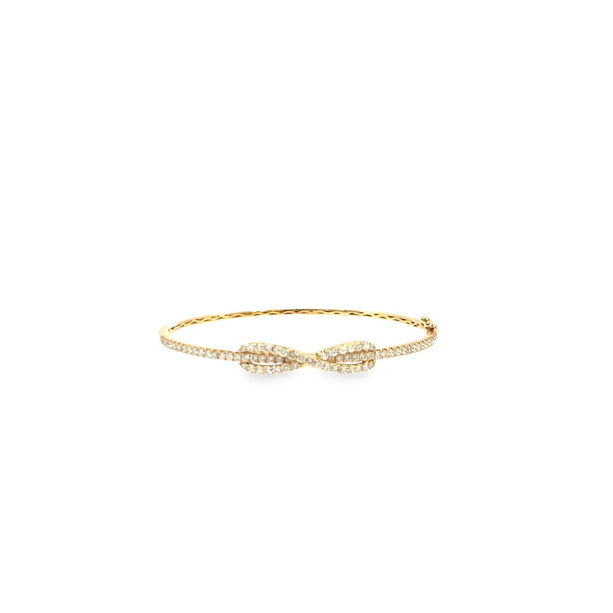 The Golden Embrace Bangle, 1.25ct Diamond, 14K Yellow Gold by Benji Designs, view 1
