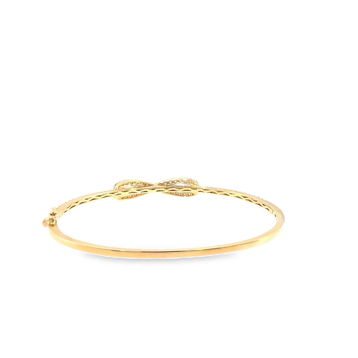 The Golden Embrace Bangle, 1.25ct Diamond, 14K Yellow Gold by Benji Designs, view 4