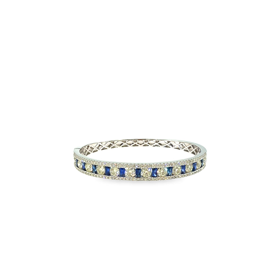 The Sapphire Baguette Bangle