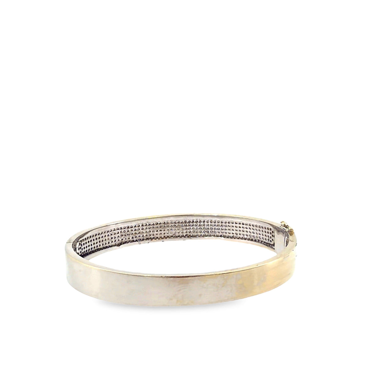The Moonlit Line Bangle, 3.00ct Diamond, 14K White Gold by Benji Designs, view 4