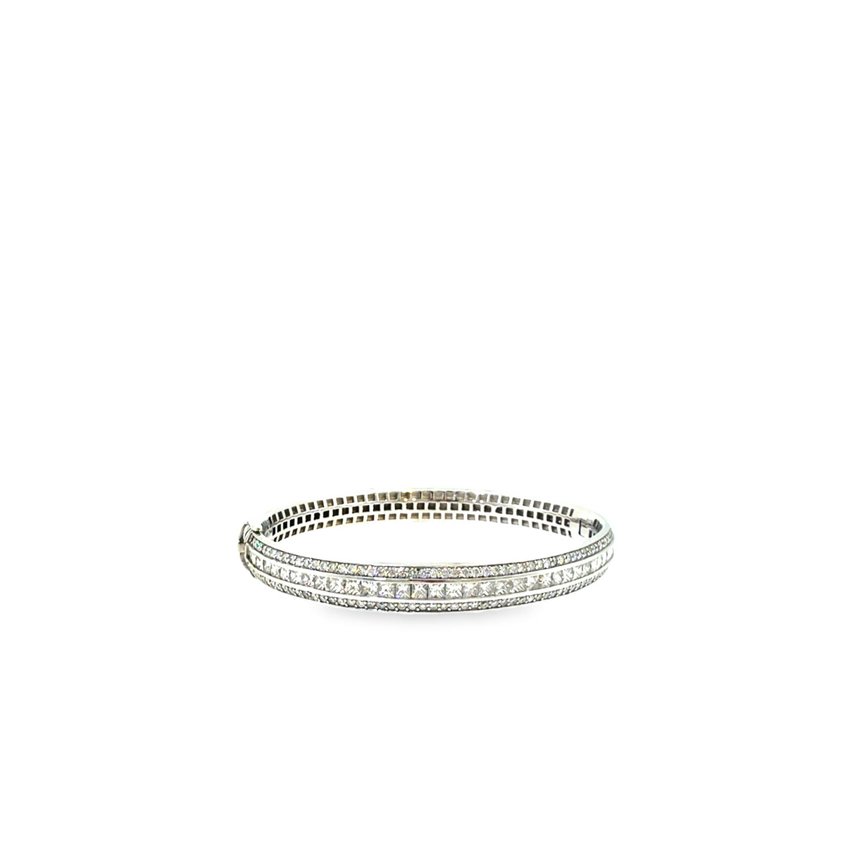 The Ice Palace Bangle, 4.00ct Diamond, 18K White Gold by Benji Designs, view 1