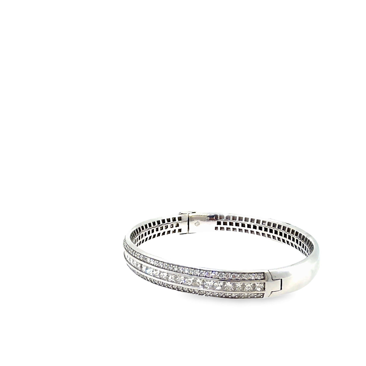 The Ice Palace Bangle, 4.00ct Diamond, 18K White Gold by Benji Designs, view 3