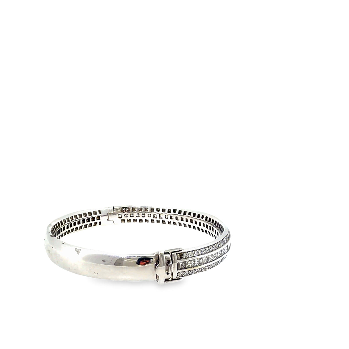 The Ice Palace Bangle, 4.00ct Diamond, 18K White Gold by Benji Designs, view 5