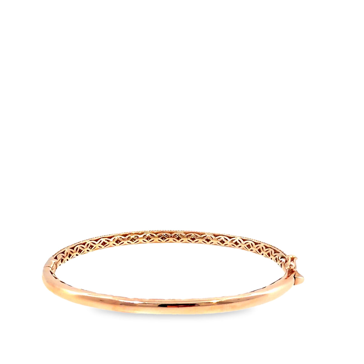 The Petal Glow Bangle, 3.00ct Diamond, 14K Rose Gold by Benji Designs, view 4