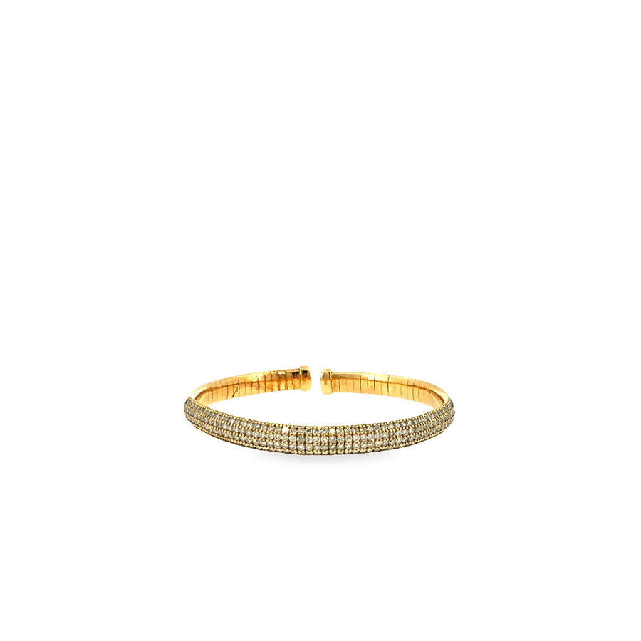 The Golden Hour Bangle, 2.75ct Diamond, 18K Yellow Gold by Benji Designs, view 1