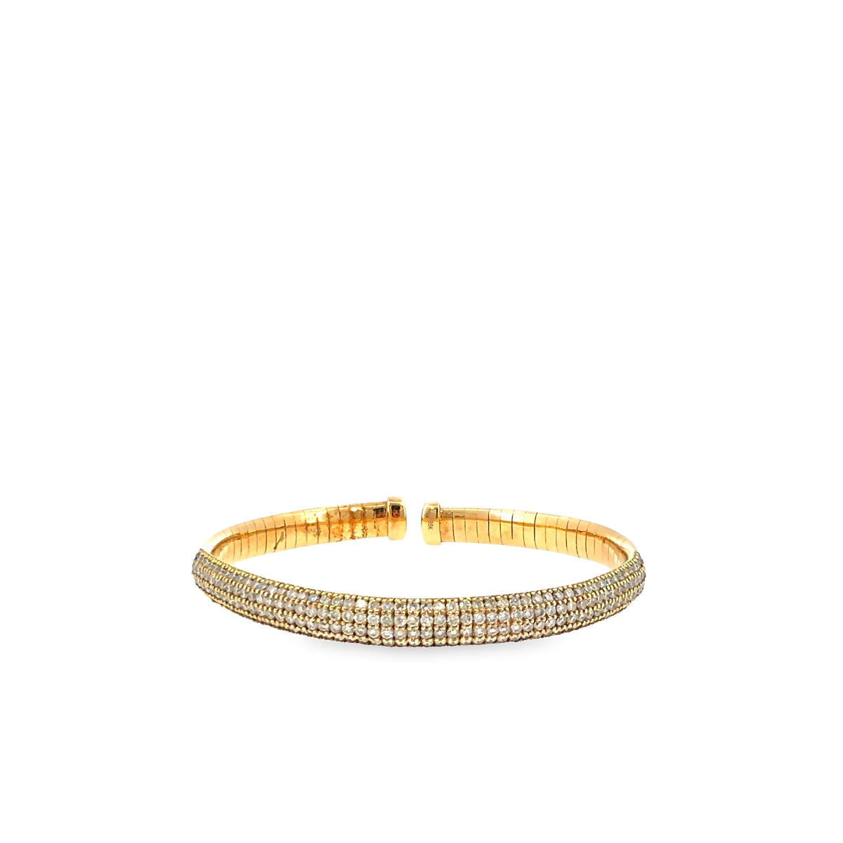 The Golden Hour Bangle, 2.75ct Diamond, 18K Yellow Gold by Benji Designs, view 2