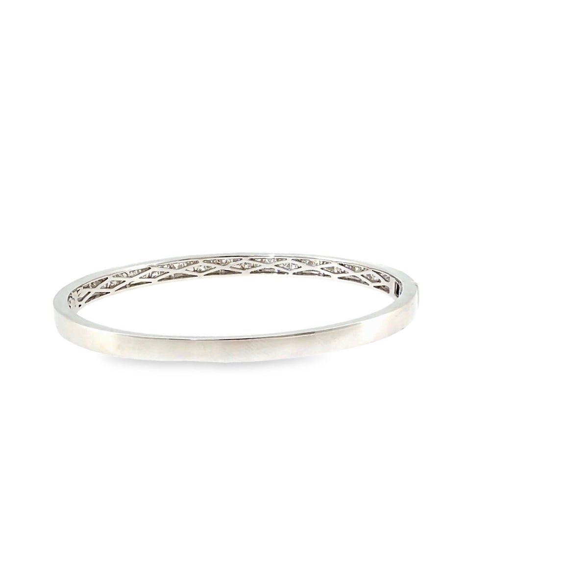 The Starlight Parade Bangle, 4.02ct Diamond, 14K White Gold by Benji Designs, view 4