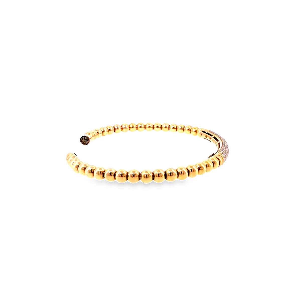 The Rose Whisper Bangle, 0.90ct Diamond, 18K Rose Gold by Benji Designs, view 5