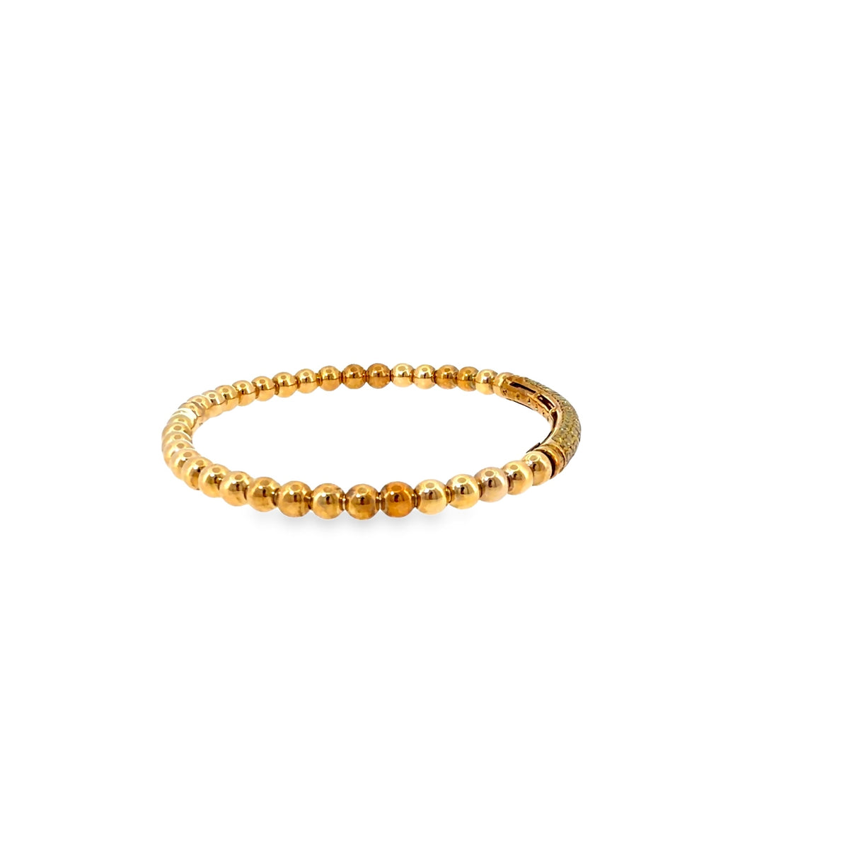 The Honey Glow Bangle, 1.10ct Fancy Yellow Diamond, 18K Yellow Gold by Benji Designs, view 5
